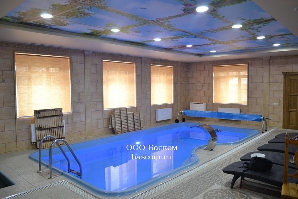 БАССЕЙН КОМПОЗИТНЫЙ 7,1Х3,6Х1,3-1,8 М. АВИНЬОН В ДОМЕ