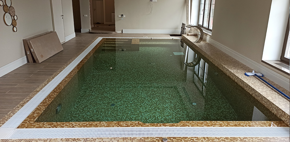 Бетонный бассейн Фото после